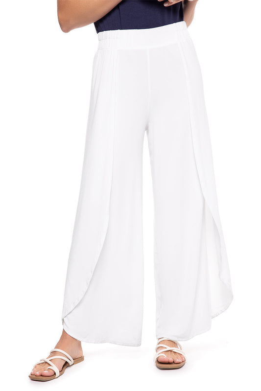 Lynsu Wide Leg Pants | White