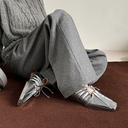 Brylee Square Toe Wedge Moccasins