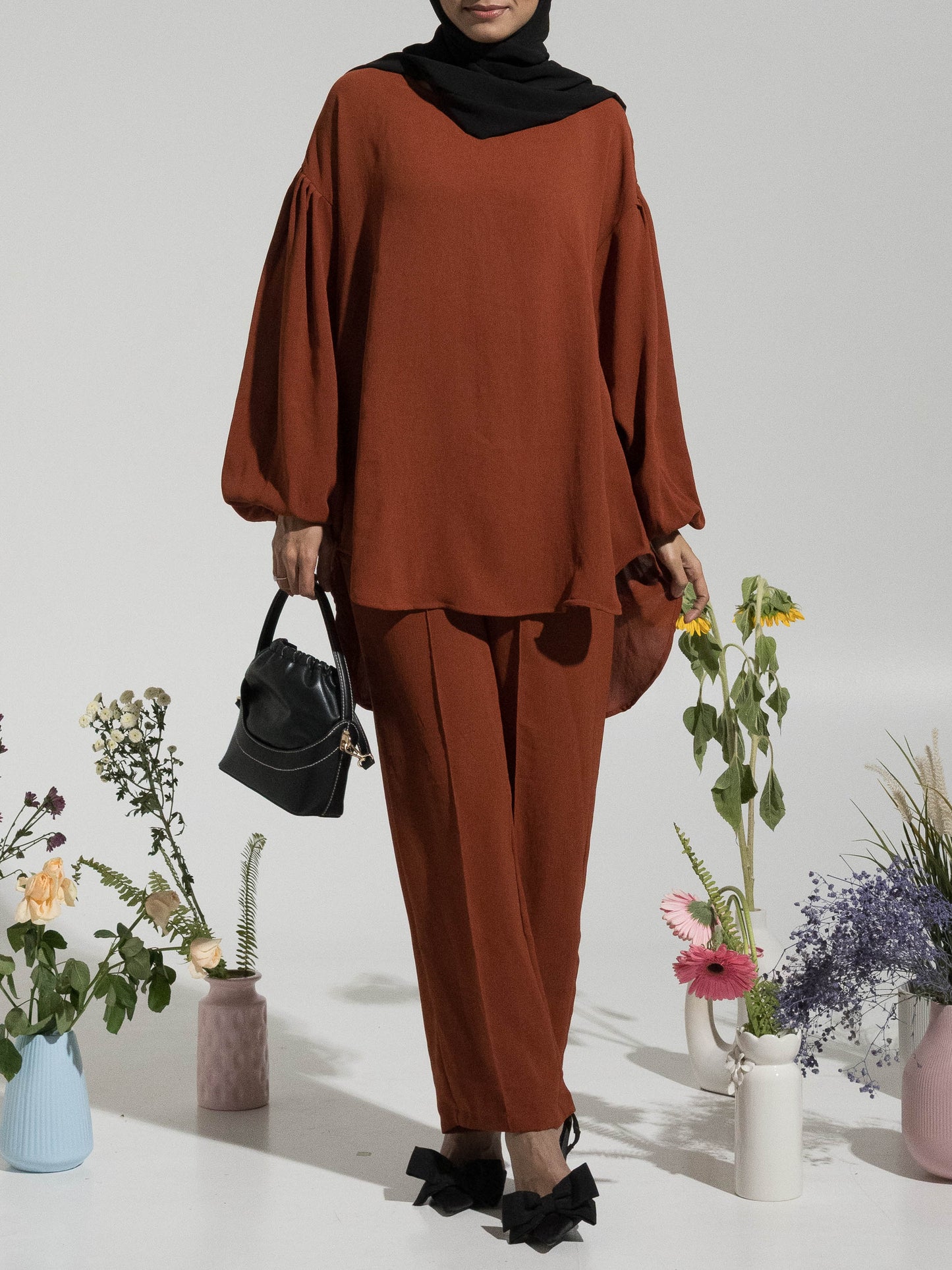 Jenna Everyday Co-Ord Set - Rust