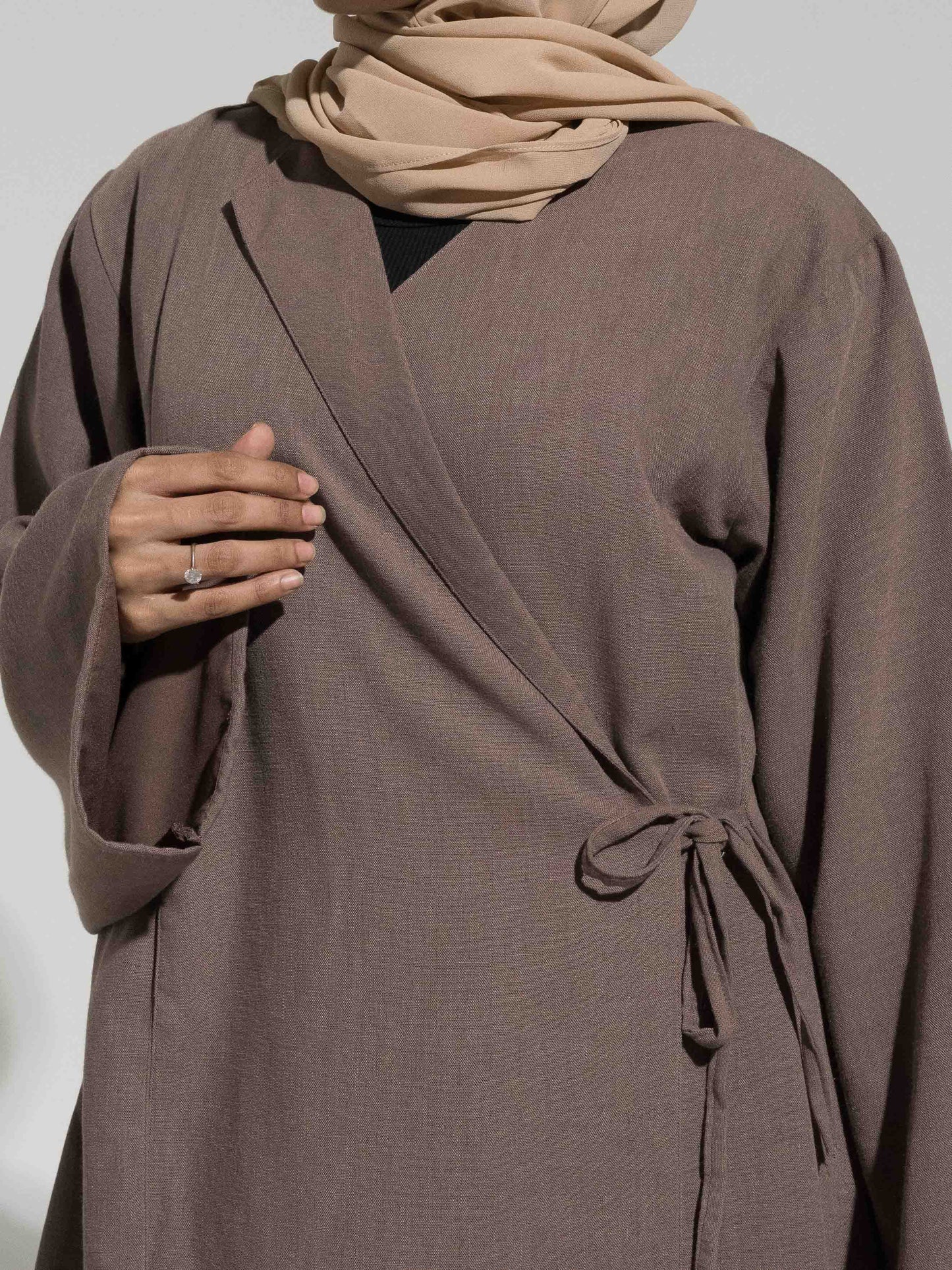 Ella Wrap Co-Ord Set - Beige