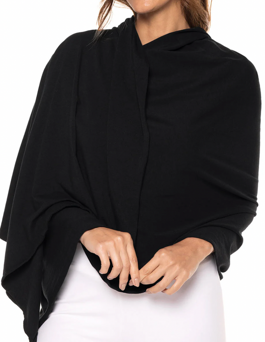 Sanibel Everyday Beach Shawl | Black
