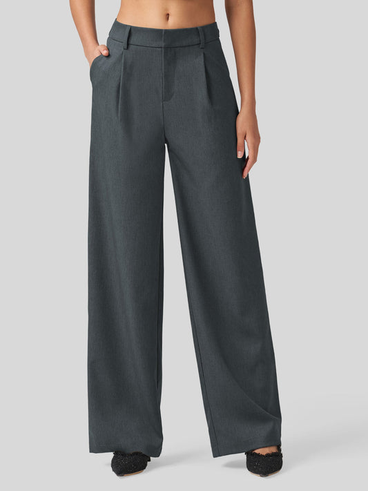 Pleated Wide Leg Pants
