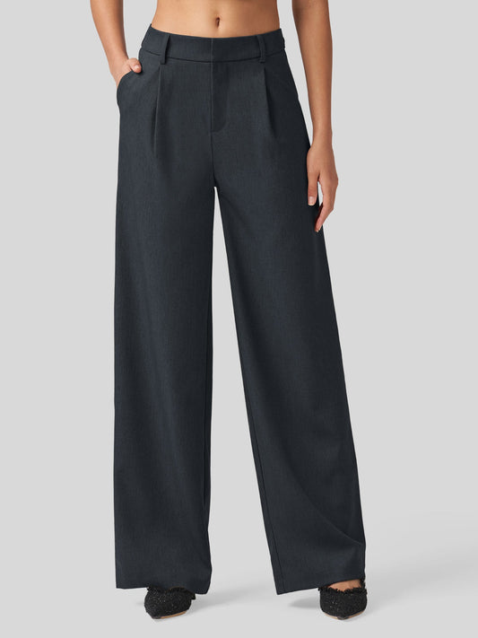 Pleated Wide Leg Pants