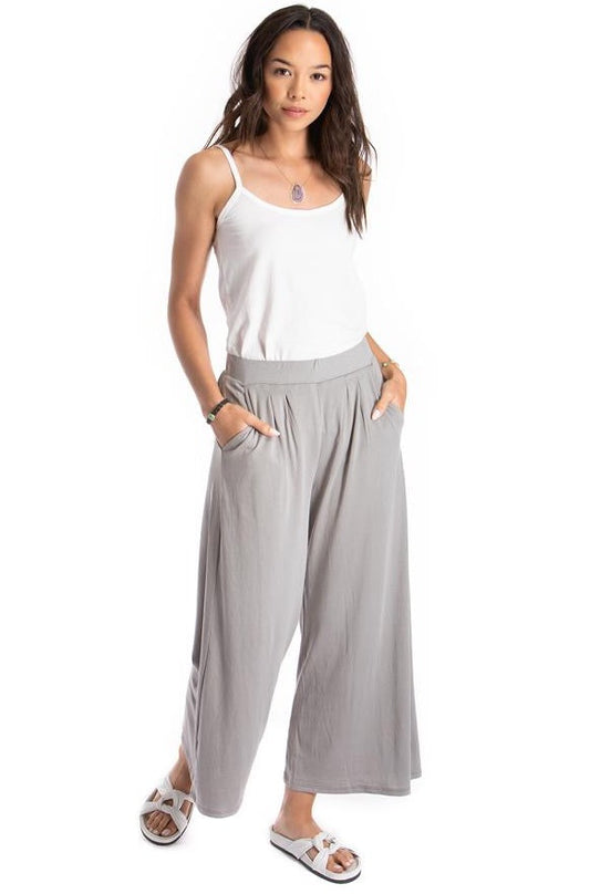 wide leg pant - grey